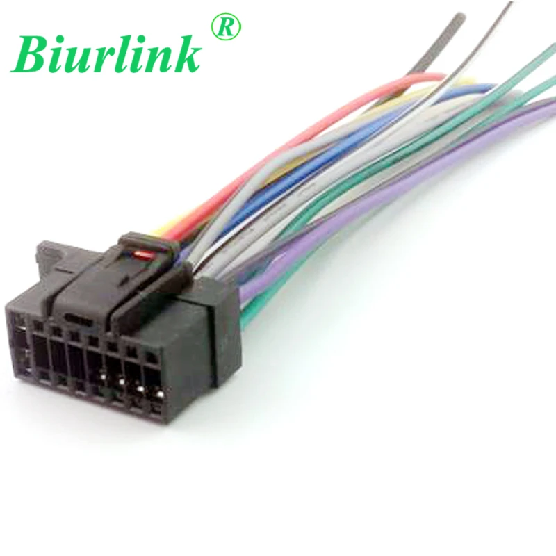 Biurlink Aftermarket Stereo Radio Receiver Replacement Wire Harness Cable for Sony Radio Wiring Harnesses