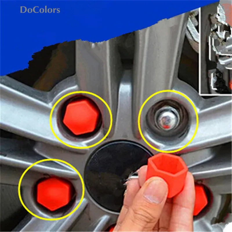 DoColors Car Wheel Hub Nuts Bolts Screw Cover case For Ford EDGE Explorer EXPEDITION EVOS START C-MAX S-MAX B-MAX