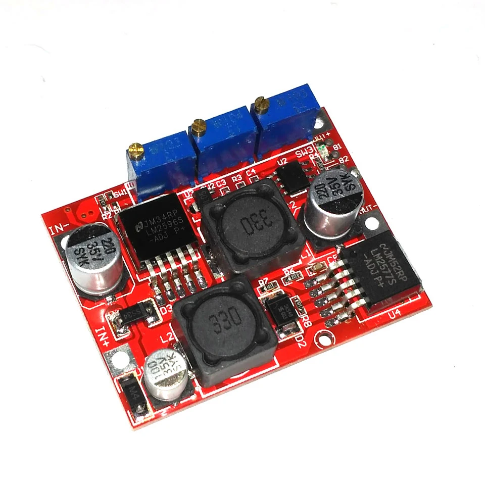 LM2577S LM2596S DC Adjustable Step Up Down Boost Buck CC CV Voltage Converter Module LED Driver Power Supply Voltage Reg