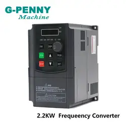 Free Shipping! 220v 1.5kw vector Inveter 2.2kw VFD inverter Frequency Converter Variable Frequency Drive Spindle Motor Control