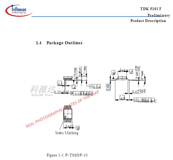 5 pçs/lote TDK5101F MSOP10 TDK5101 5101 Em Estoque