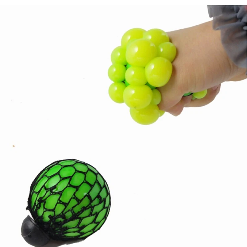 Funny toys5CM Antistress Face Reliever Grape Ball Autism Mood Squeeze Relief Healthy Toys Funny Geek Gadget for Halloween Jokes