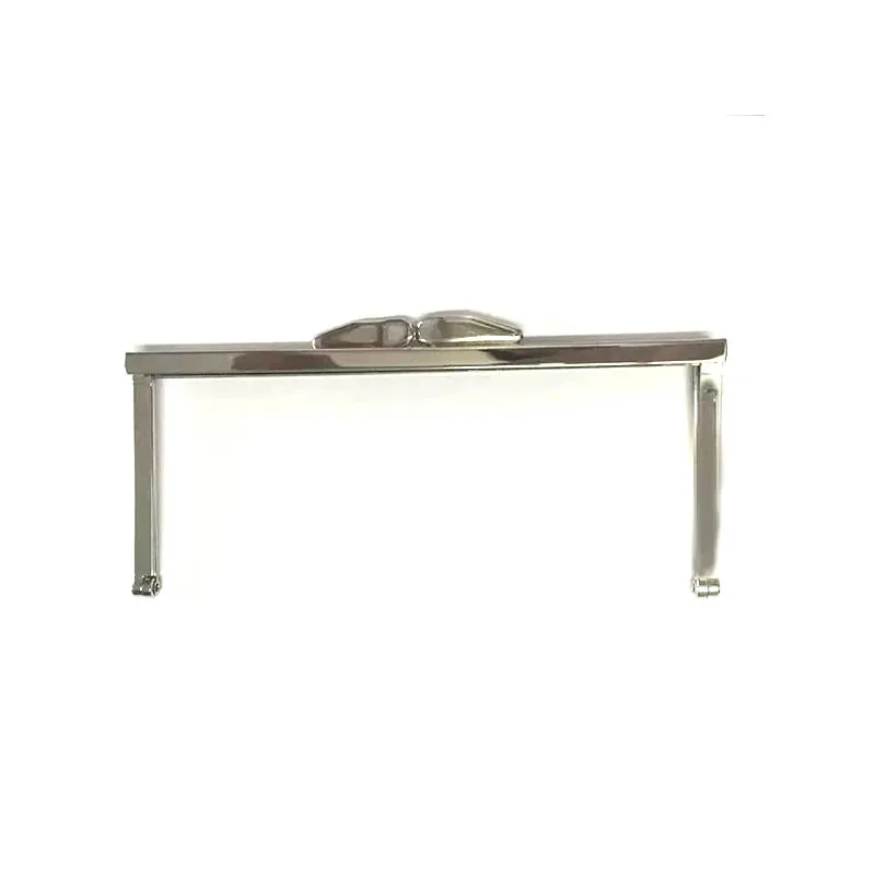 

6 3/4 Inches Nickel Clutch Purse Frame without Chain Loops - Set of 12- Ships from the China