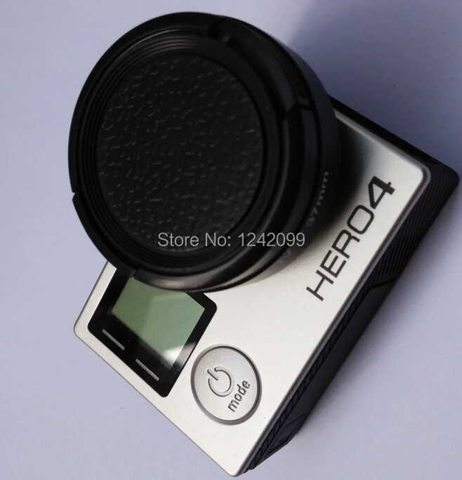 Lente de filtro UV de aleación de aluminio/Metal/vidrio, adaptador de lente + tapa de lente/cubierta para Gopro 4 3 + 3, accesorios para Cámara de