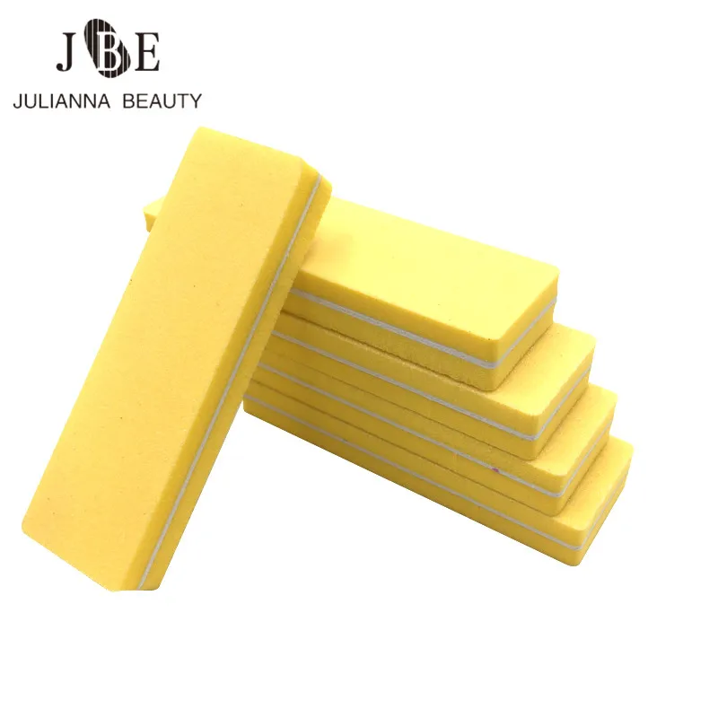 20 Pcs/lot Nail Art Buffer Buffing Sanding Files Block Nail Tips Manicure Pedicure Double Side Soft File Cuticle File