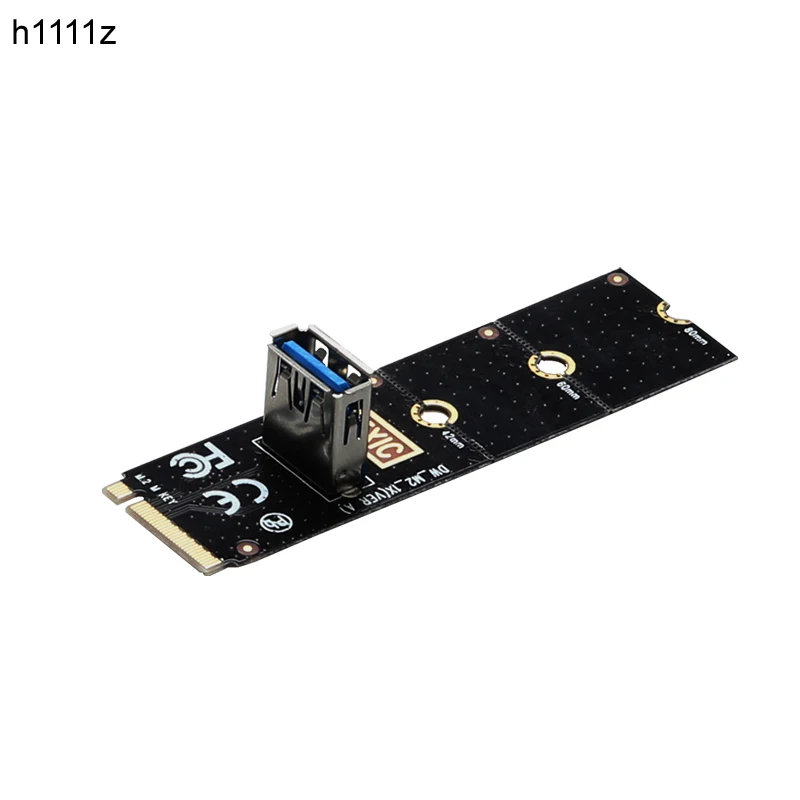 H1111z ngff m.2 slot para usb3.0 pci-e riser card m2 slot extensor adaptador para mineração btc/th