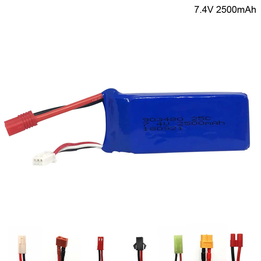 

7.4V 2500mAh battery for RC drone quadcopter Syma X8G X8HG parts Syma X8W X8C X8G X8HC X8HW X8HG battery Ultra-high Capacity 2S