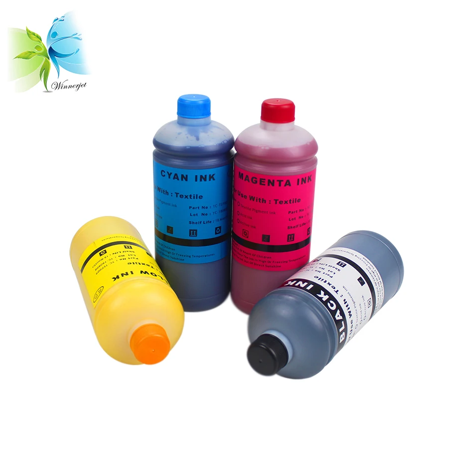 Winnerjet 4 Color for leather Direct-To-Garment (DTG) Textile ink for Ricoh Gen5 industrial head