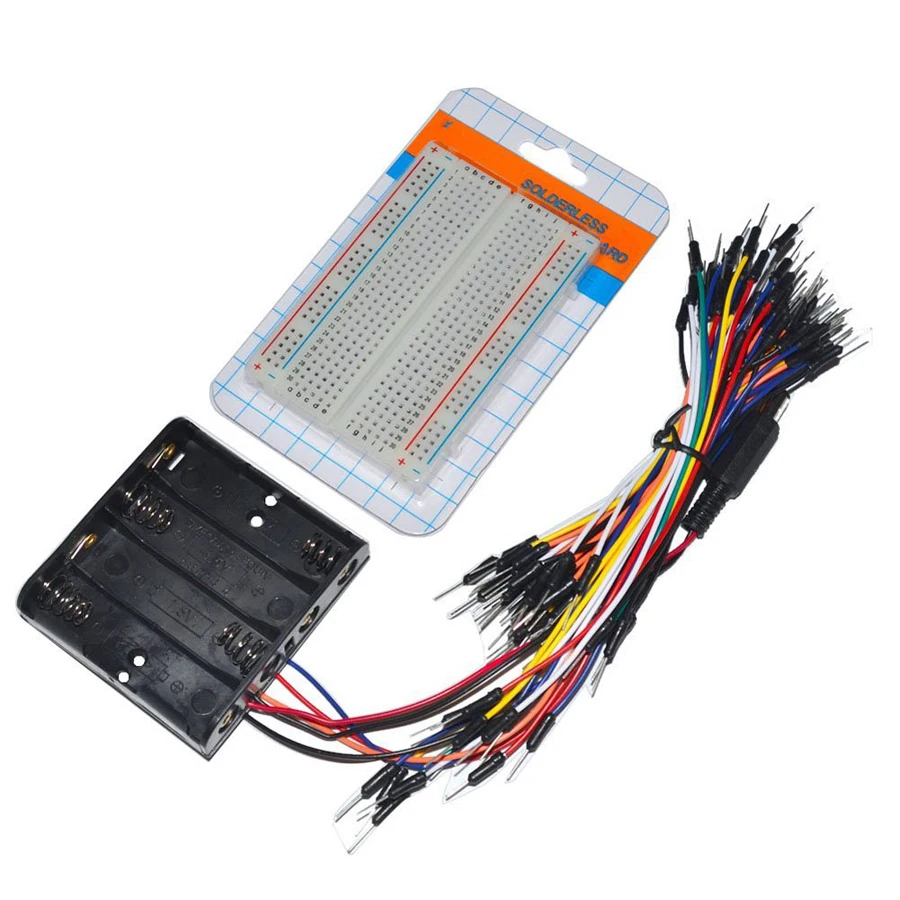 Electronic Universal Parts Kit Breadboard LED Cable Resistor Potentiometer Capacitance for UNO Kit