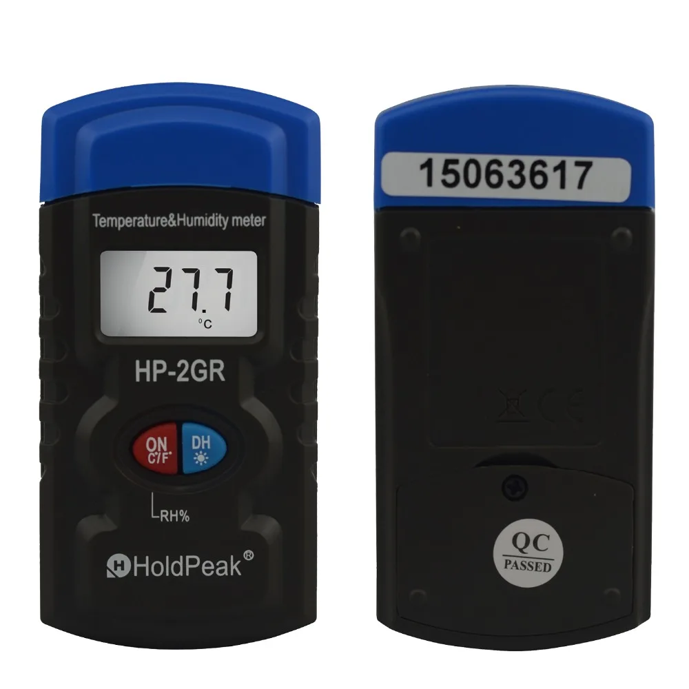 HoldPeak HP-2GR Mini Data Logger Digital Thermometer Hygrometers Air Temperature and Humidity Meters Moisture Meter Sensor