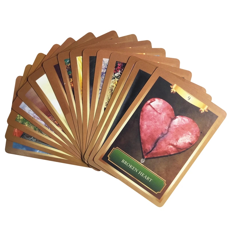 mysterious energy power oracle cards deck 53 cards, English tarot cards guidance -divination fortune for women board game