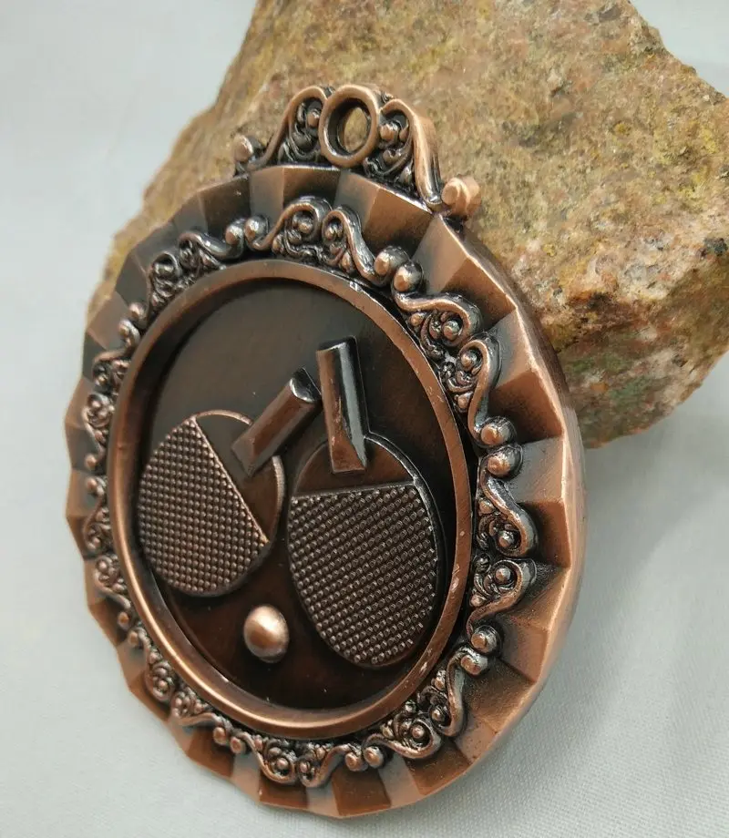 Tafeltennis School Sport Medaille Uniek Cadeau Munt Rusland Metaal Ambachten Russische Taal Souvenirs Album Voor Munten Charme 2021