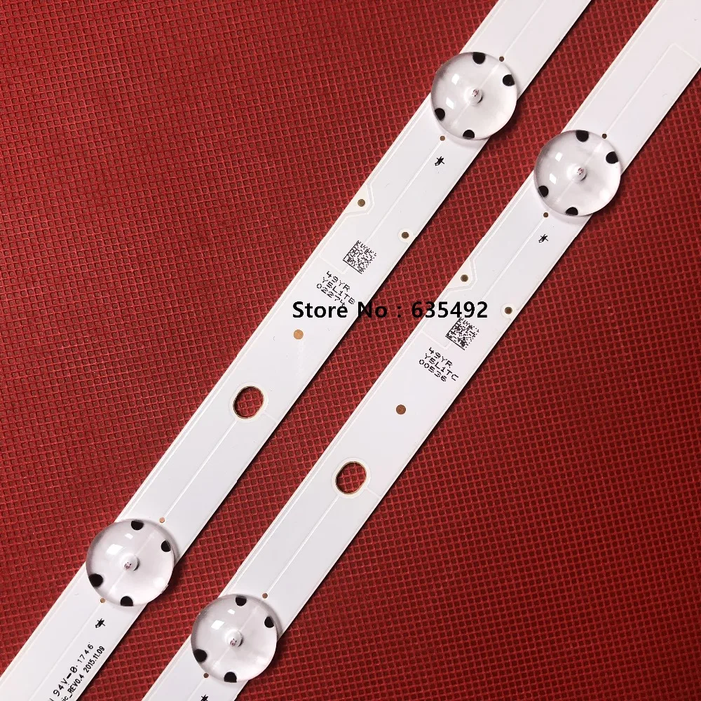 5 セット = 40 個 LED ストリップ LIG Innotek 49 インチ TZLP151KHAB6 TZLP151KHAB1 TX49ES500B TX49ES400E TC-49FX600E TC-49FX650E TX-49ESW504