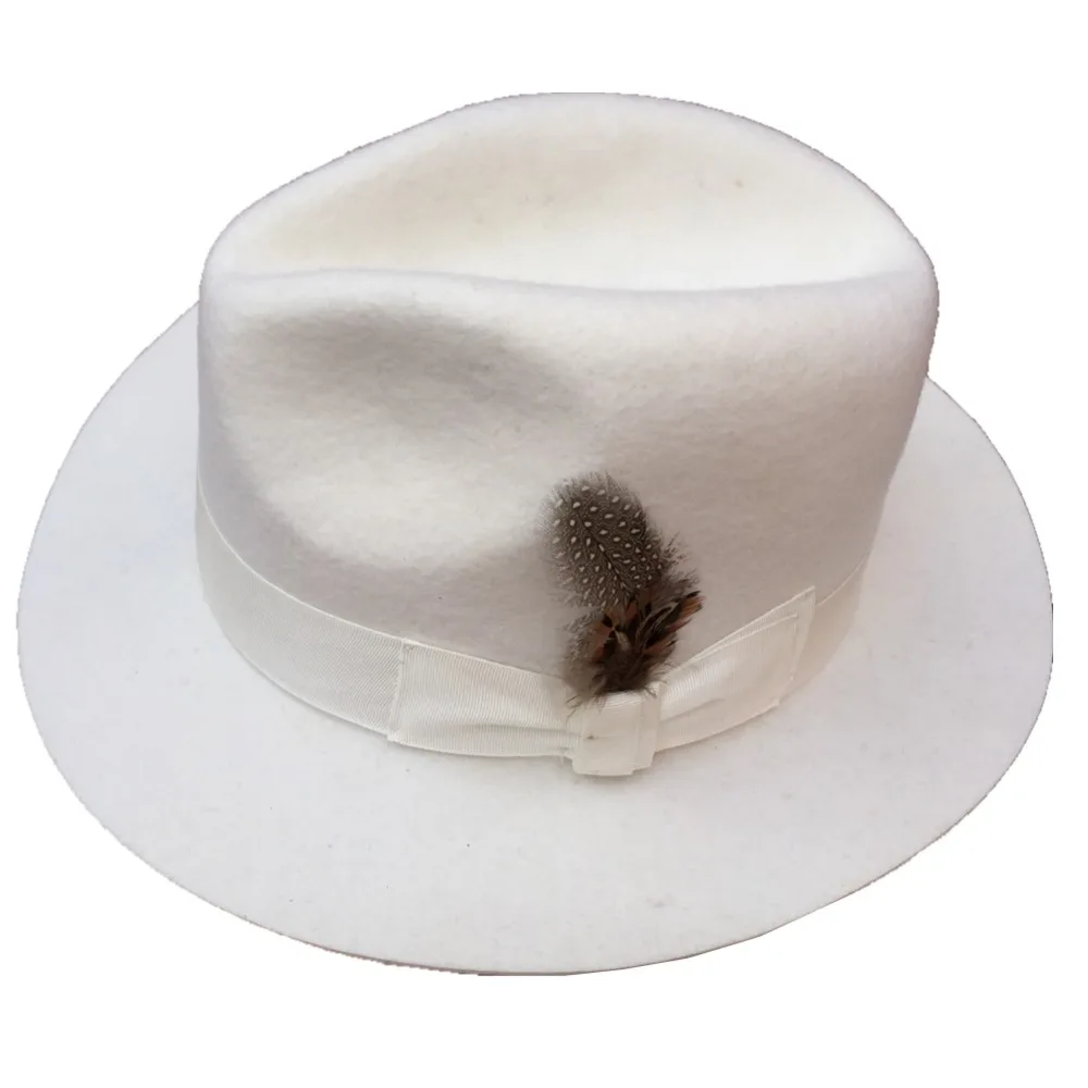 Klassische herren Wollfilz Fedora Hut Pate Hut-Amerikanischen Stil