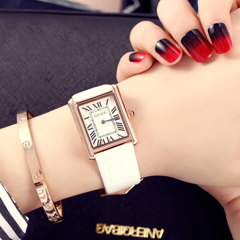 

Fashion Women Watches Top Brand Luxury Wristwatch Female Simple Clock Leather Lady Quartz-watch Montre Femme Relogio Feminino