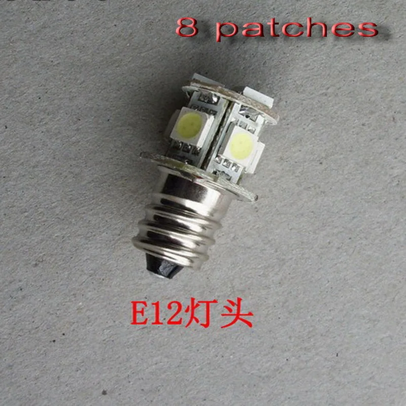 100pcs free shipping E12 bulb lamp micro LED indicator  microscope instrument light  DC 12V 18V 24V 30V