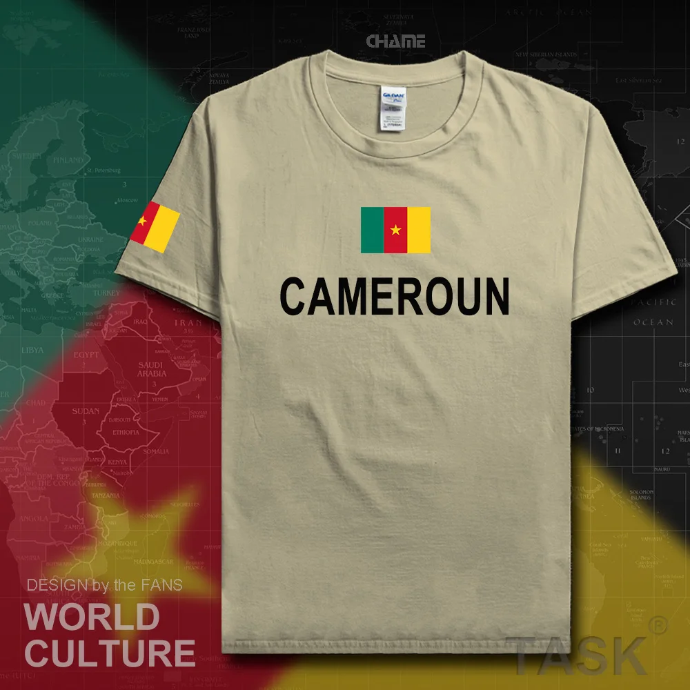 Cameroon men t shirt fashion 2017 jersey nation team 100% cotton t-shirt clothing tees country sporting CMR Cameroun Cameroonian