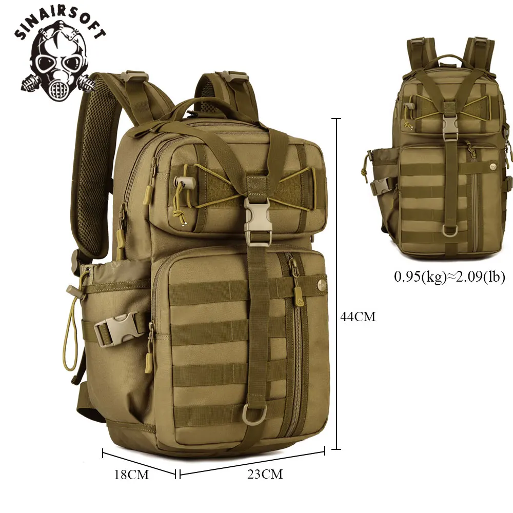 30l tático mochila 900d à prova dwaterproof água ombro airsoft caça acampamento multi-purpose molle caminhadas viagem esporte saco