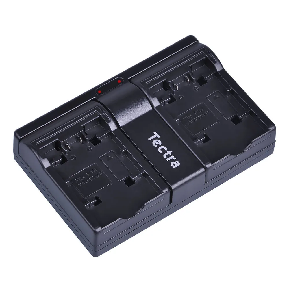 Batterie de caméra Tectra VW-VBT190 VW-VBT380, chargeur USB à double canal pour Panasonic HC-V180GK HC-V380GK V380 HC-W580GK