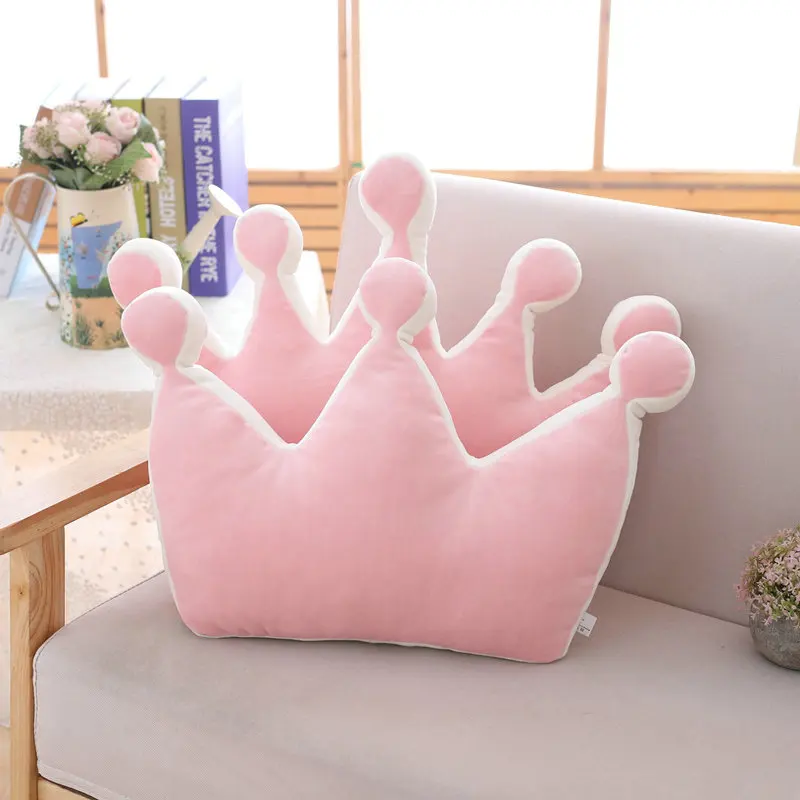 Soft Princess Crown Pillow Stuffed Sleeping Pillow Girl Room Sofa Decor Rainbow Cloud Star celebrity Studio Cushion Gift for Her