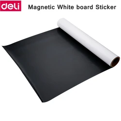 Deli 8715 magnetic soft whiteboard sticker soft iron white board sticker wall sticker office house writing whiteboard