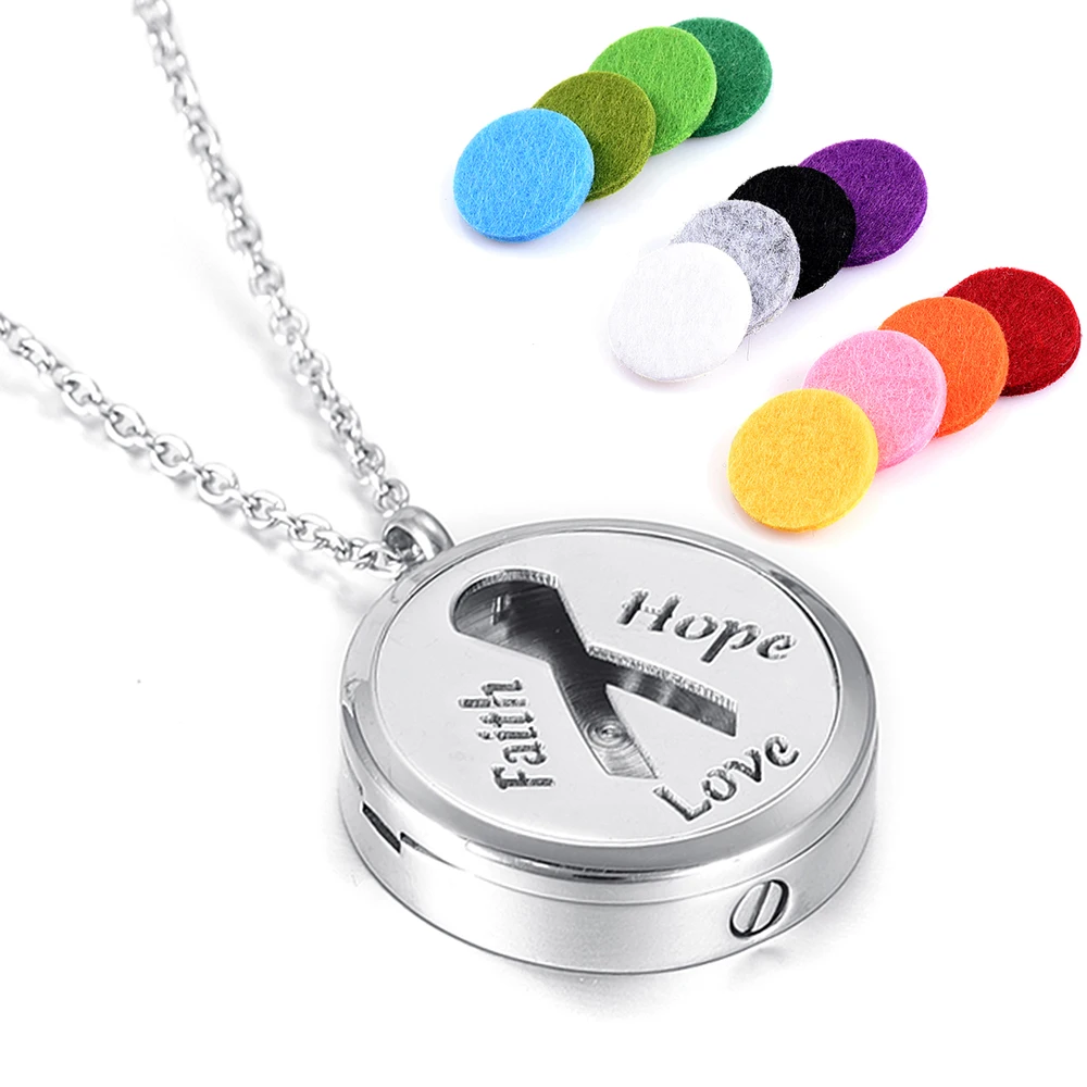 

MJX003 New Arrival Muiltfunctional Pendant !!! Faith Love Hope Essential Oil Diffuser Necklace & Cremation Jewelry Keepsake Urn