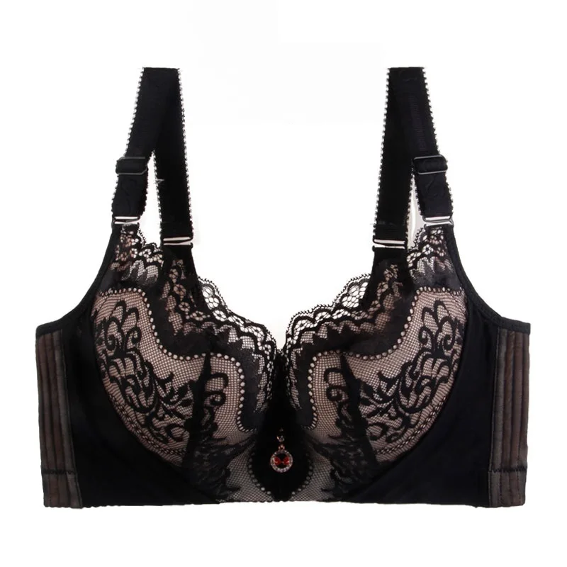 Super large code Thin section Enlarge The lace has a steel ring Full cup holder Fatten Big size bra plus size women big size bra