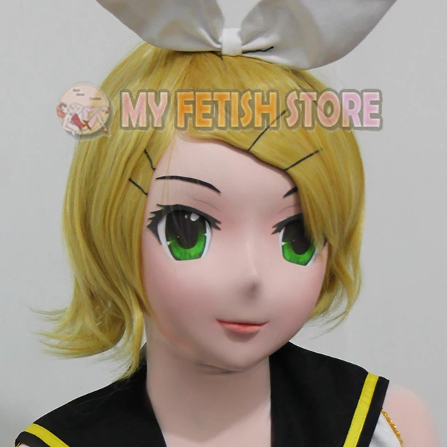 (KM1837)Handmade Cute Female/Girl Resin Half Head Elf Ear Mask Cosplay Japanese Anime Role Kigurumi Mask Crossdresser Doll