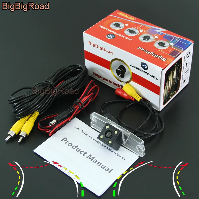 

BigBigRoad Car Intelligent Dynamic Track Rear View Camera Backup Camera Night Vision For Morris Garages MG5 MG 5 MG7 MG 7