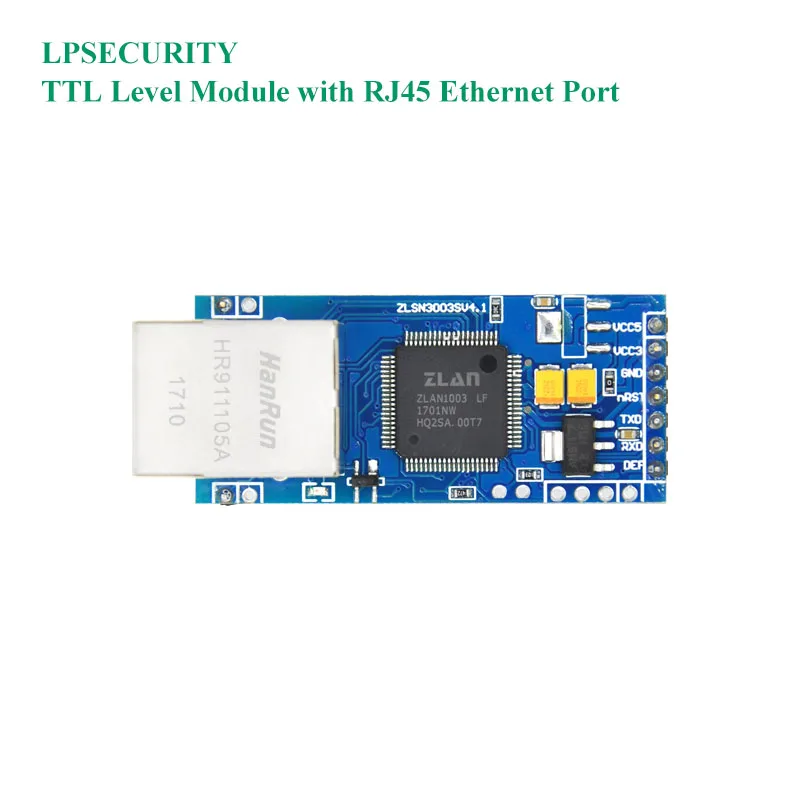 LPSECURITY  ZLAN3003S Single Chip Serial Port To TCP/IP embedded TTL level to Ethernet module with RJ45 Networking industrial