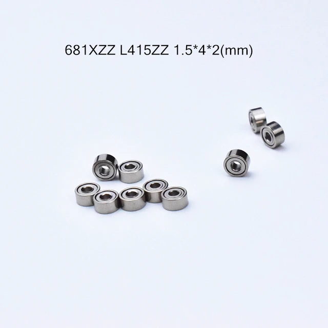 681ZZ 1,5 * 4 * 2 (mm) 10 sztuk metalowych łożysk uszczelnionych ze stali chromowanej