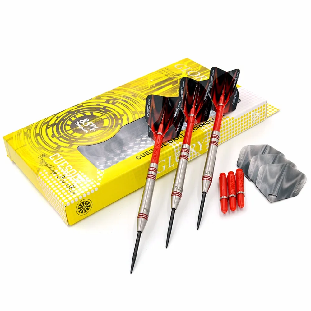 

CUESOUL GLORY 85% Tungsten 22g Steel Tip Dart Set Professional darts