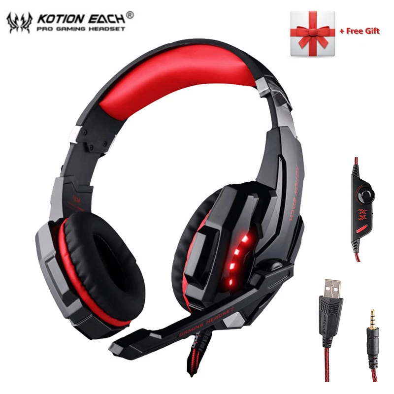 KOTION EACH G9000 Game Headphone 3.5mm Earphone PS4 Headset Gaming Headphone With Mic For PC Laptop playstation 4