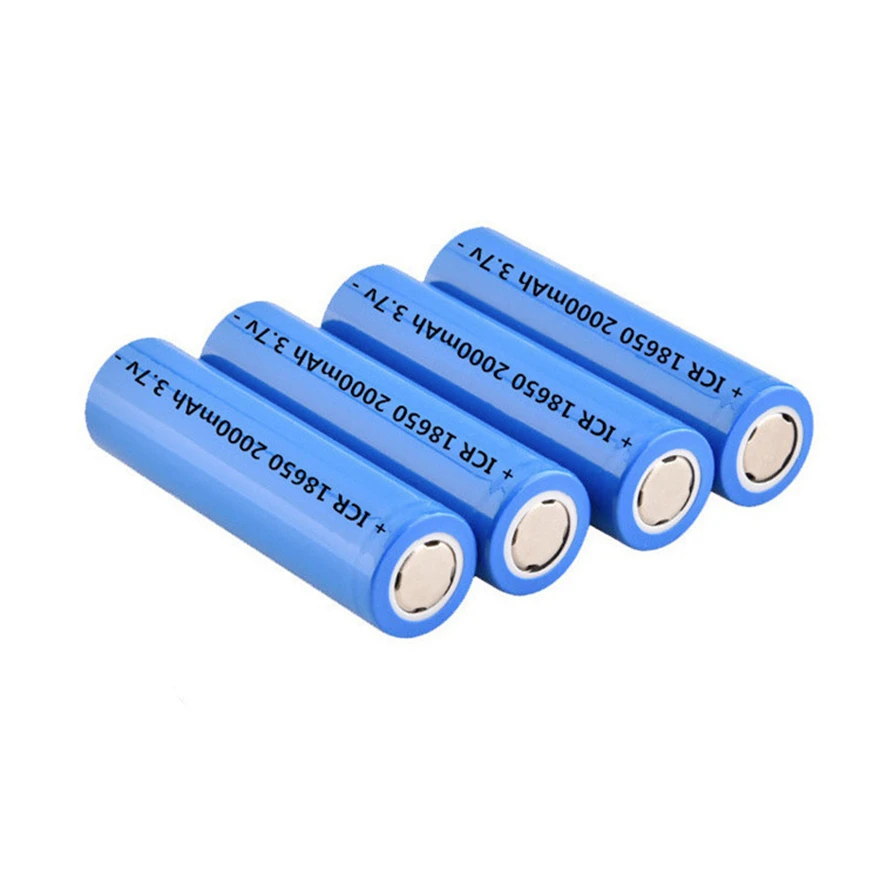 4pcs Original de alta qualidade bateria de iões de lítio 18650 2000mAh 3.7V bateria recarregável bateria de lítio