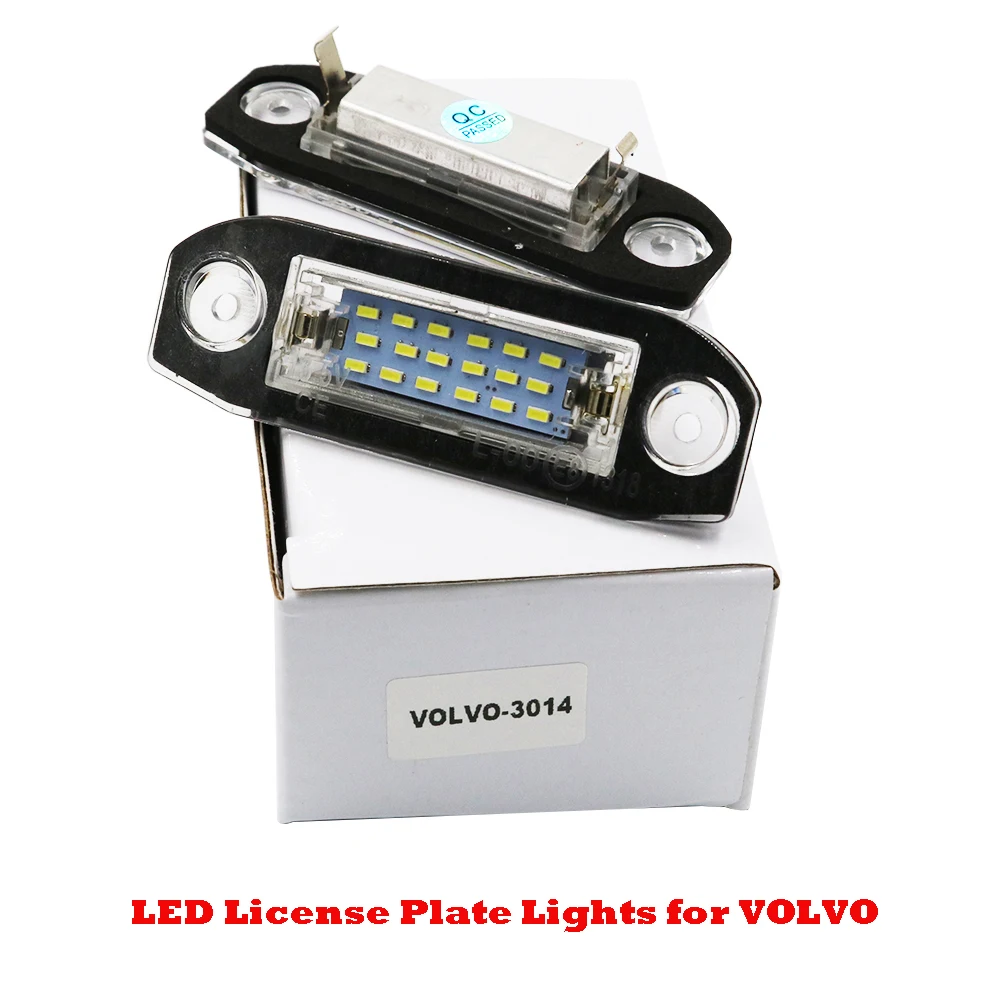 

YSY For Volvo S80 XC90 S40 V60 XC60 S60 V70 C70 V50 XC70 Car Rear LED License Plate Light Number Plate Lamp Automobile Lighting