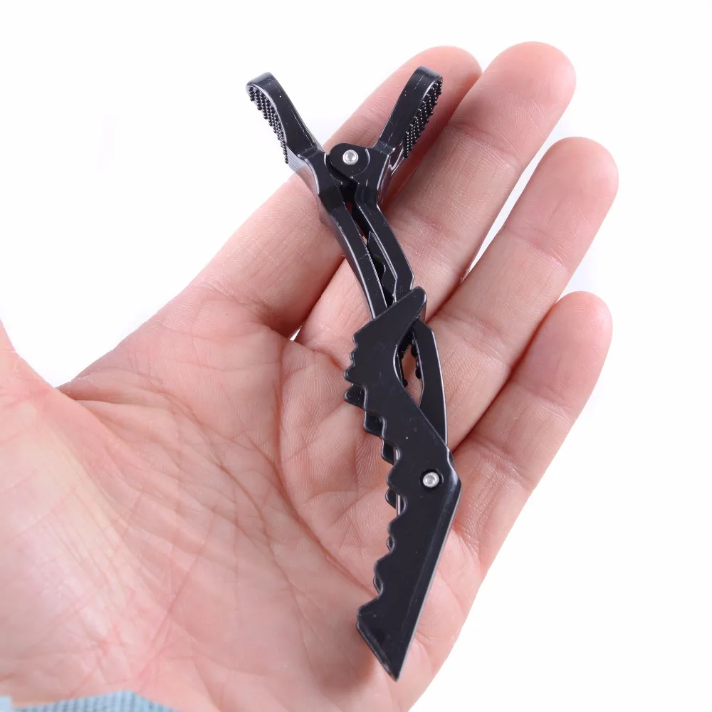 5 Teile/paket Friseur Schellen Klaue Clip Haar Salon Kunststoff Krokodil Haarspange Halten Haar Abschnitt Clips Grip Tool Zubehör