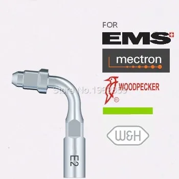 

2pcs E2 Dental Ultrasonic Scaler Scaling Tips fit EMS Woodpecker UDS Handpiece Tip Tools