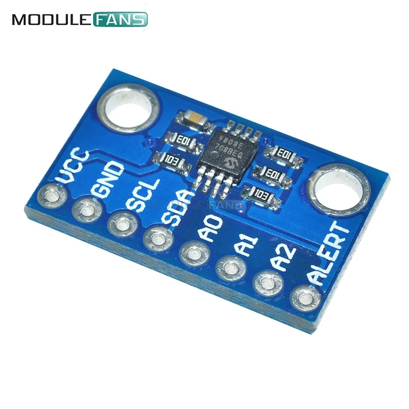 High Accuracy Temperature Sensor MCP9808 I2C Breakout Board Module 2.7V-5V Logic Voltage for Ardunio IIC