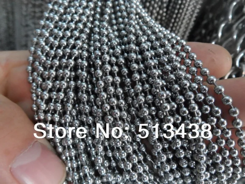 big 6mm Lot 5 Meters meters shinying  Ball beads Chain Jewelry Finding Stainless Steeljewelry