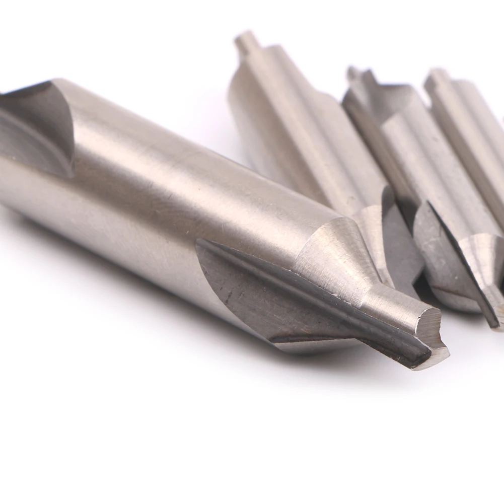 5 pezzi A-Type Double Ended HSS Center Drill Set combinato Spotting Countersink Bit Mill tornio