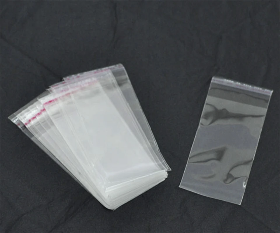 DoreenBeads 200 Clear Self Adhesive Sealถุงพลาสติก 10X4 ซม.(B09712),Yiwu
