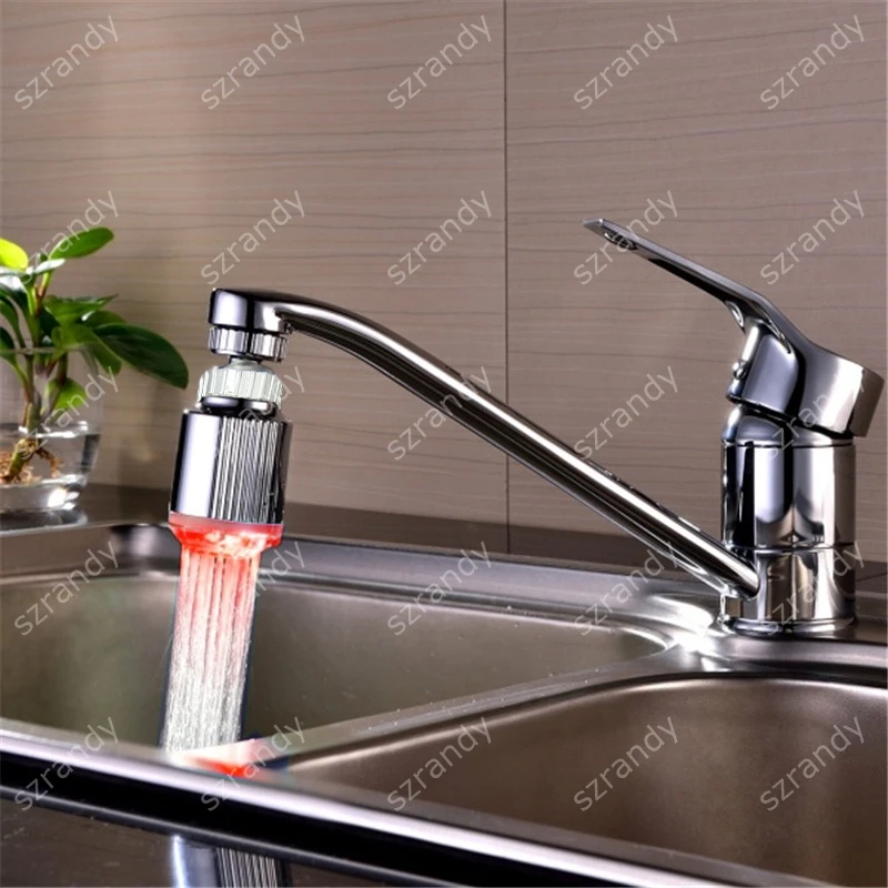 LED Water Faucet Light Shower Stream Tap Aerator
