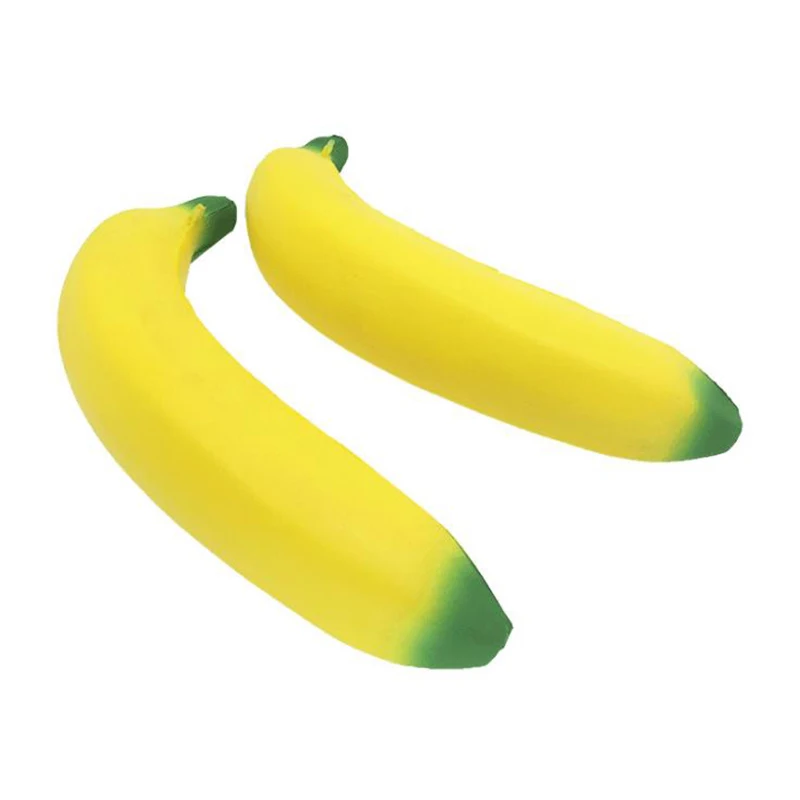 Jumbo Kawaii Banana Squishy Simulation Fruit PU Soft Slow Rising Squeeze Toys Phone Straps Scented Stress Relief Kid Toy Gift