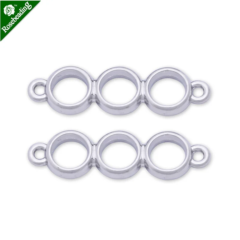 10pcs 24x8.2mm round framework pendant with three frames,round pendant,open back pendant