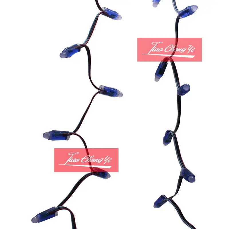 5V 50pcs/lot WS2811 12mm led string Module RGB Full color Pixels Addressable DC5V IP68 waterproof