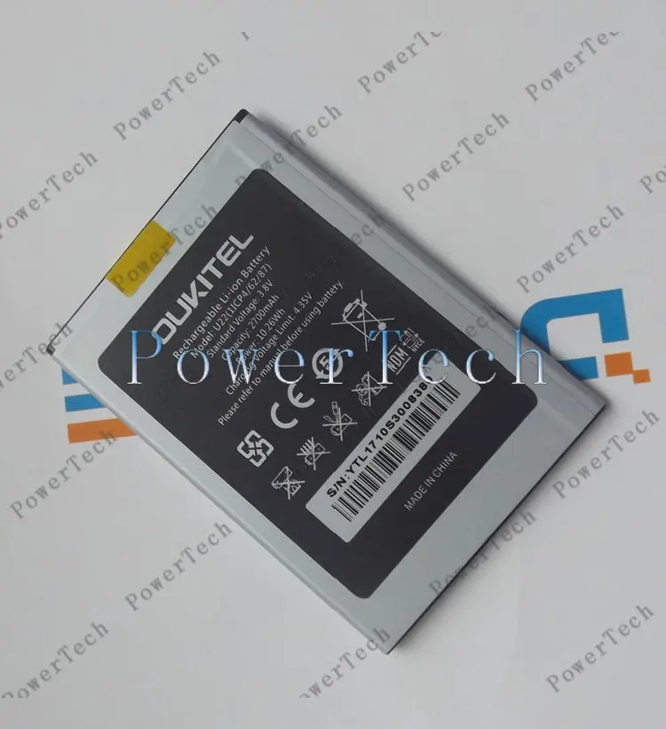 Genuine Outkitel U22 Battery  5.5inch oukitel U22 Mobile Phone Battery 2700mAh