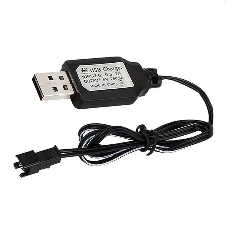 YUKALA 3.6V 4.8V 6.0V 7.2V 9.6V Ni-CD/Ni-MH rechargeable battery USB charger/USB charging cable with SM/JST/TAMIYA Plug 2pcs