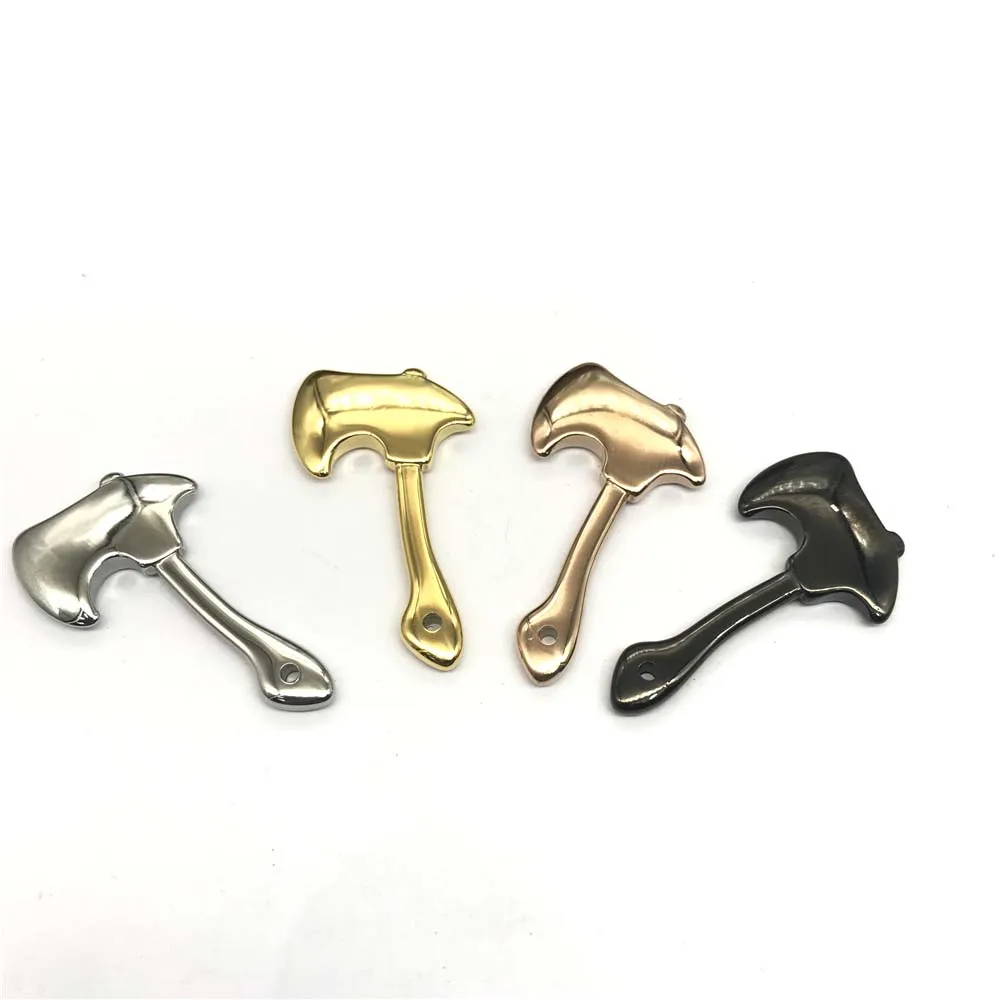 316L Stainless steel Axe Connectors Charms For Leather Bracelet & Necklace Pendant Jewelry Making DIY Accessories