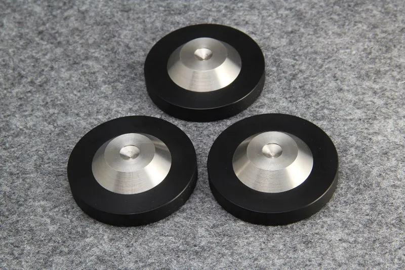 8 pcs Stainless Steel Amplifier Speaker Subwoofer Spike Base Pad Isolation Stand Feet Base Improve Sound 39mm