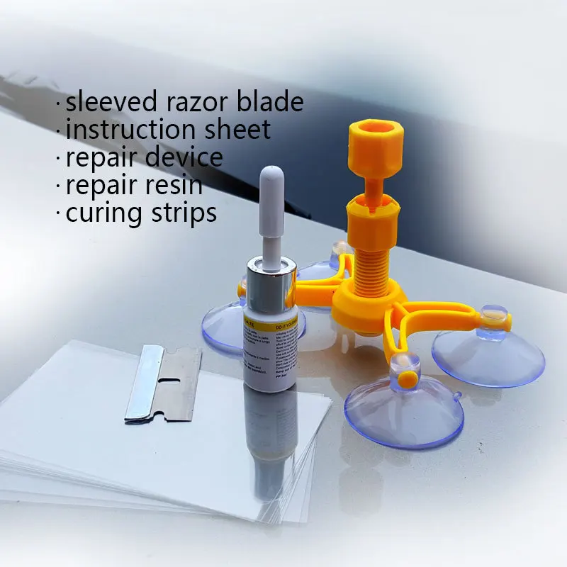 자동차 앞 유리 수리 키트, 빠른 수리, 자동차 균열 유리 앞유리 DIY 수리 도구, 송진 실러, 자동 창문 스크린 연마